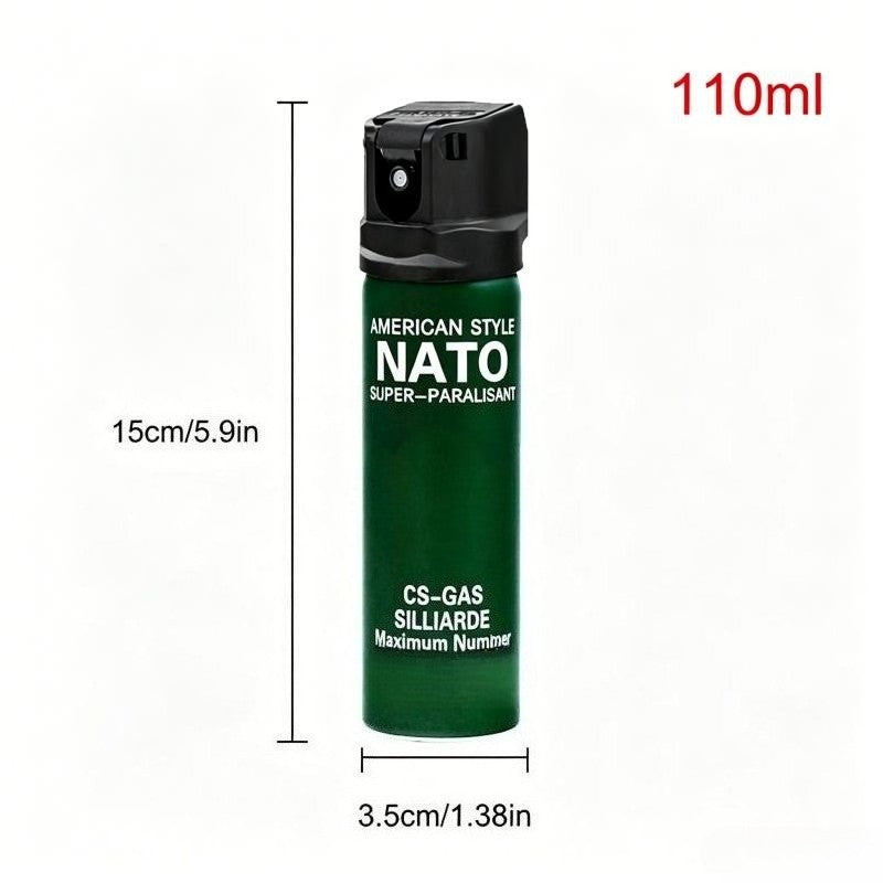 Personal Safety CS Tear Gas Spray 110ml Flip Top Guard Self Defense