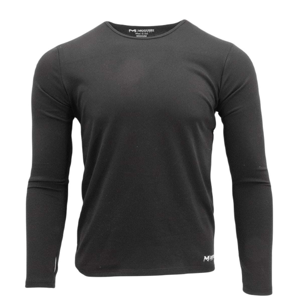 Men's Thermal Top with Moisture Wicking & Thumb Holes - Midweight, Made in USA
