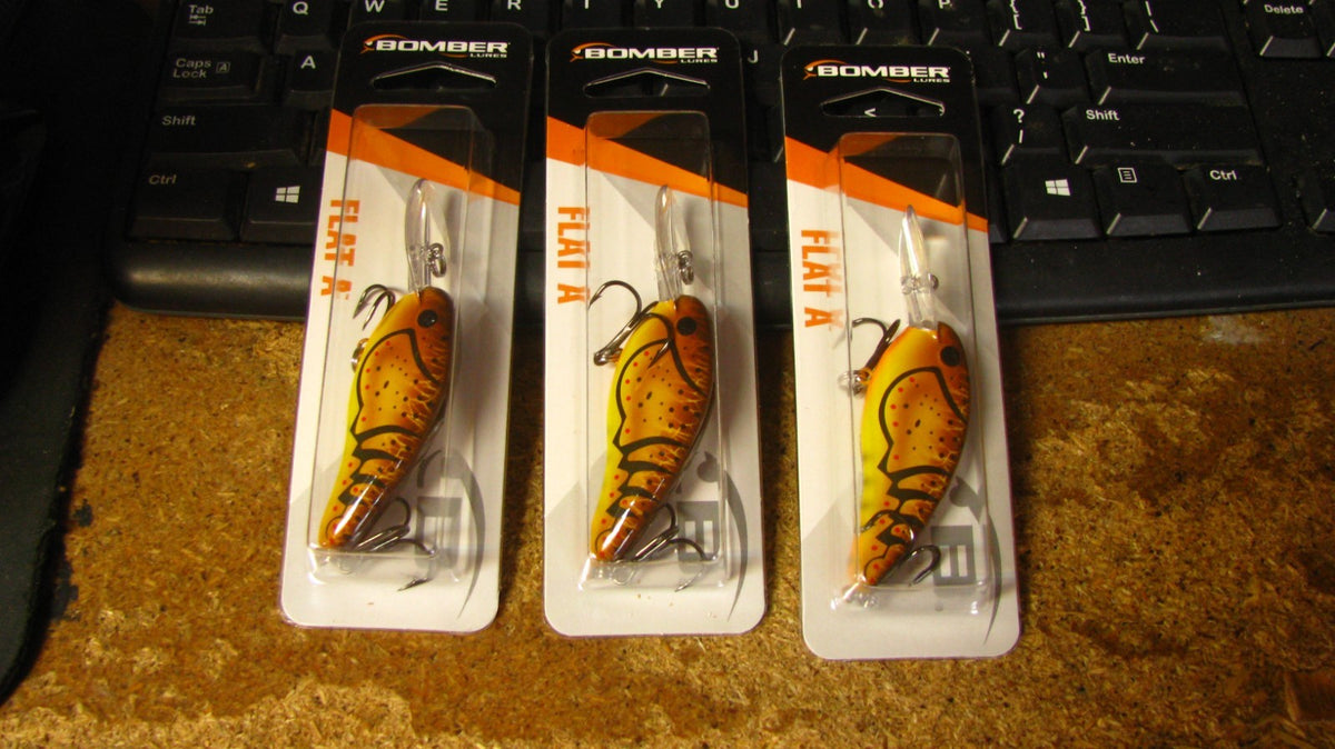 Fishing Lure Set - Bomber Flat A Crankbaits 2.5 Inches 3 Pack