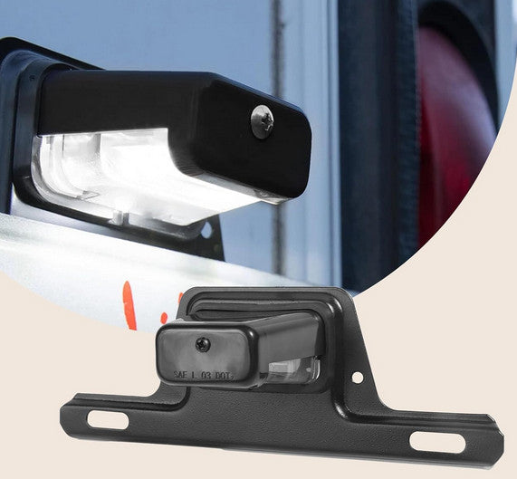 Universal Golf Cart License Plate Light with Bracket for EZGO Club Car Yamaha