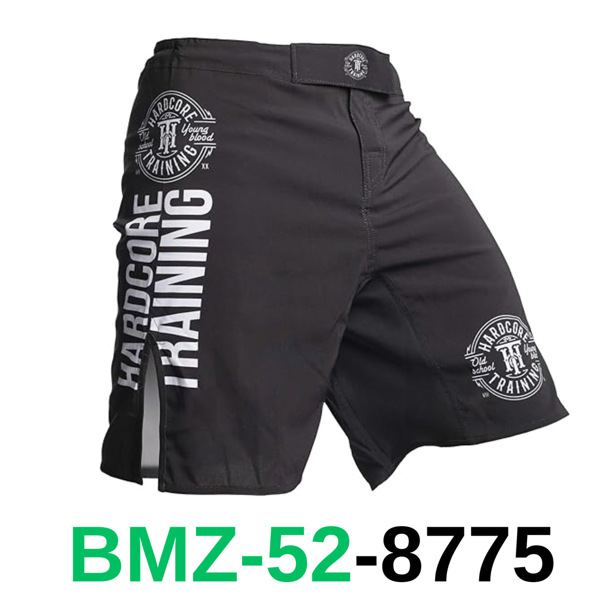 Men's Fight Shorts MMA Boxing Training Shorts with Elastic Waist - Black Green Red Purple Blue XS