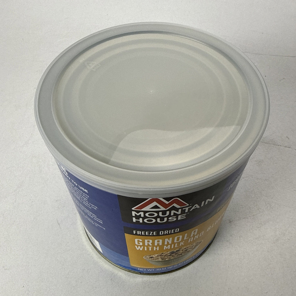 Mountain House Granola with Milk & Blueberries #10 Can - Long Shelf Life, 20 Servings