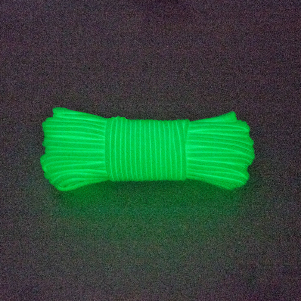 Glow in the Dark Paracord 7 Strand 550 Luminous Rope for Camping Crafts Night Hikes