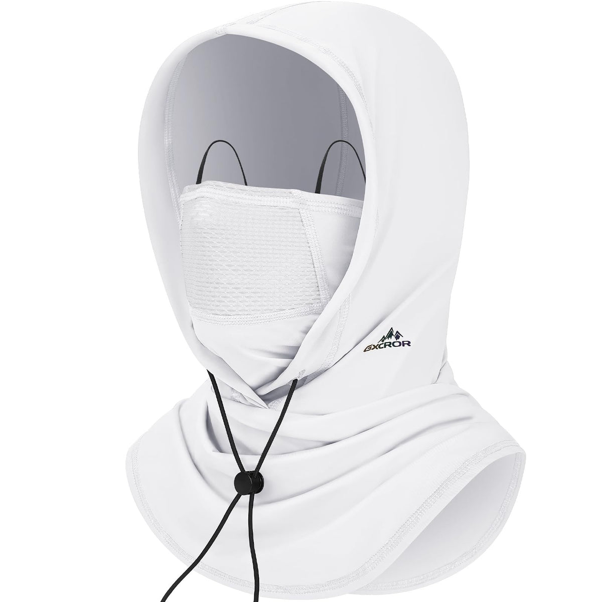 UV Protection Breathable Balaclava Face Mask for Outdoor Sports White