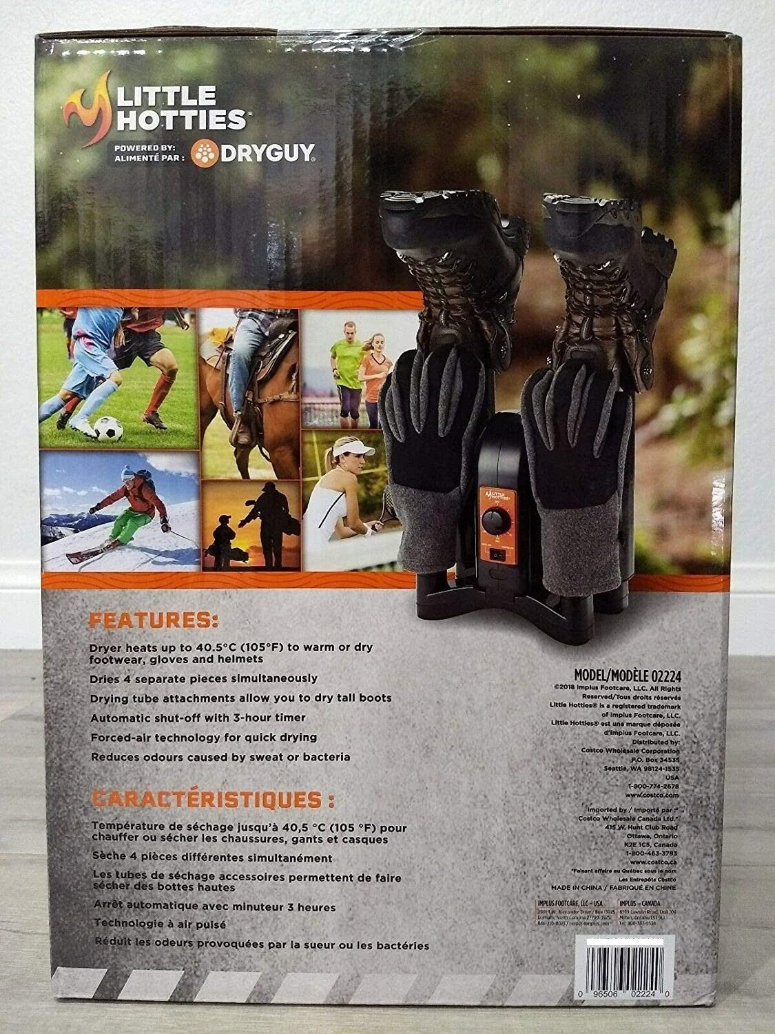Footwear & Gear Dryer with Odor Reduction and Forced Air Heating