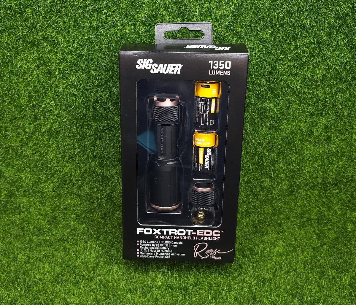 Rechargeable LED Flashlight 1350 Lumens for Personal Safety - Rose Edition