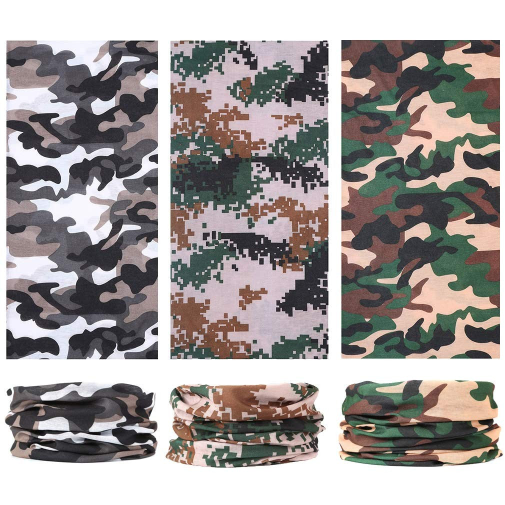 Balaclava Face Mask 6-Pack Breathable Neck Gaiters for Men & Women