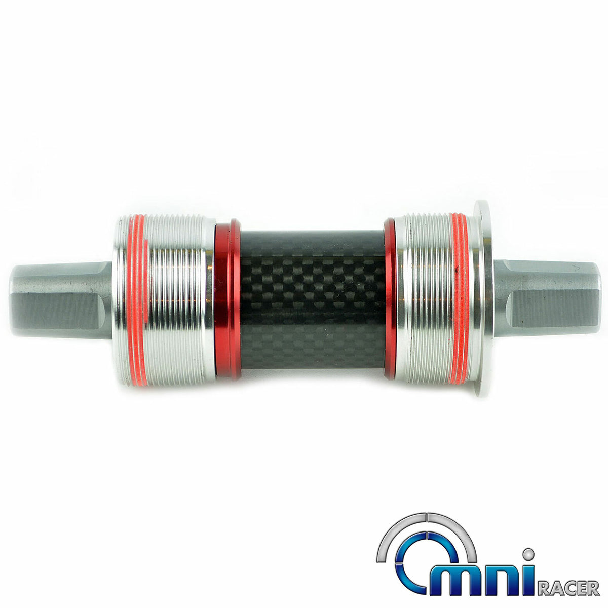 OMNI Racer CroMoly Steel Bicycle Bottom Bracket - JIS Square Taper, Multiple Lengths & Shell Widths