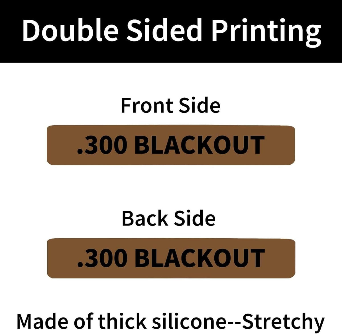 300 Blackout Magazine Marking Bands - Set of 12 Silicone Rubber ID Bands