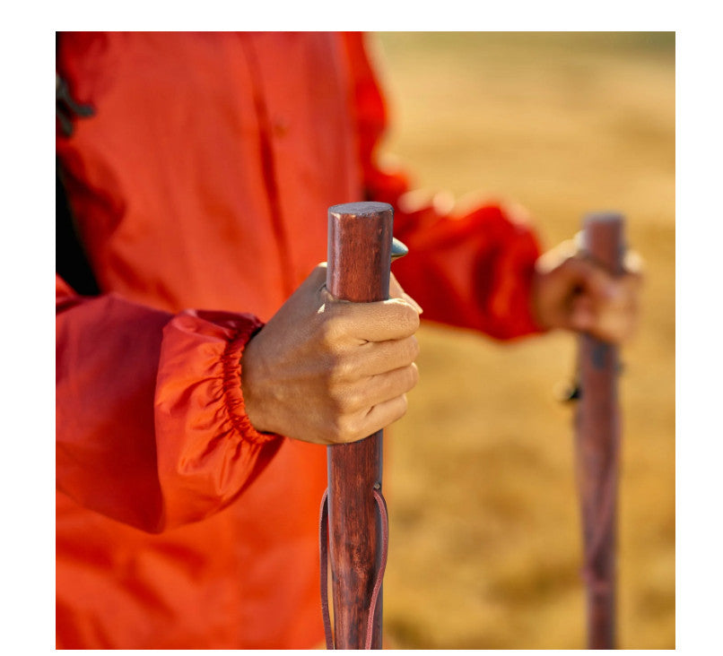 55 Inch Rustic Wooden Walking Stick for Men & Women - Durable Outdoor Support