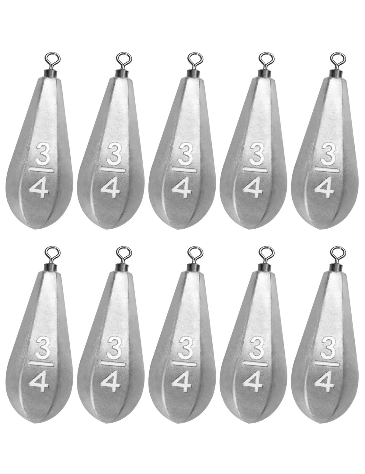 Saltwater Fishing Sinkers with Swivel for Deep Water Bottom Fishing - Multiple Sizes