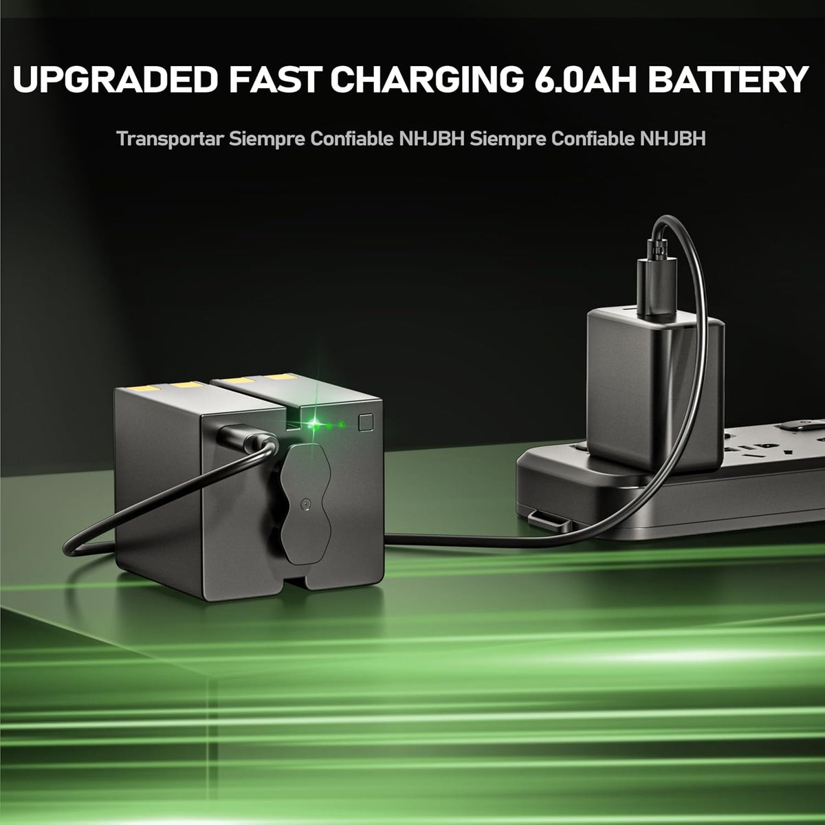 2-Pack Rechargeable Camera Batteries for Trail Cameras - 6500mAh