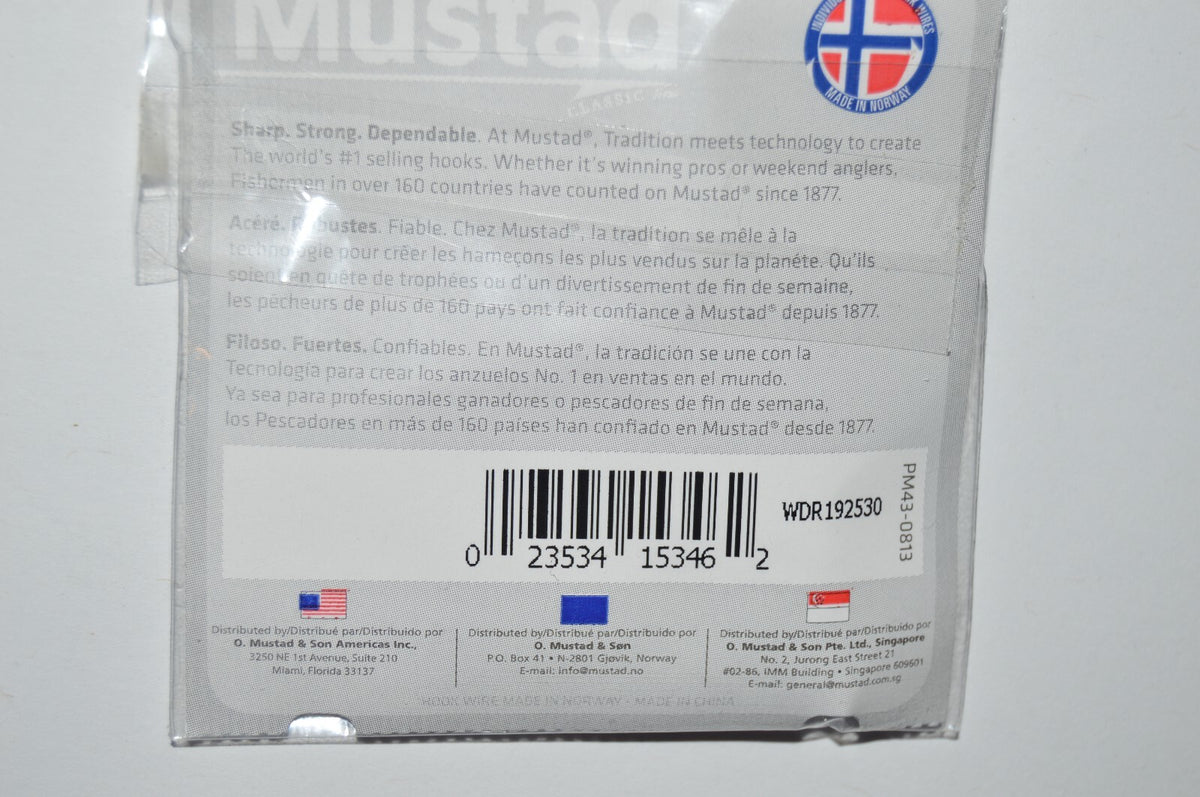 Mustad 9/0 Live Bait Fishing Hooks - 5 Pack O'Shaughnessy Style