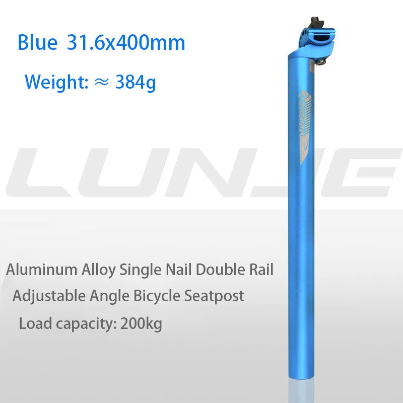 Aluminum Alloy Bicycle Seatpost 400mm MTB Mountain Bike Compatible Sizes