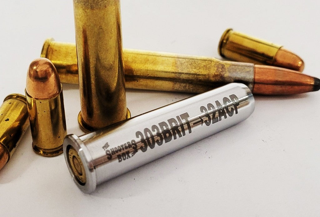 303 British to 32 ACP Rifle Adapter Chamber Reducer with Storage Case