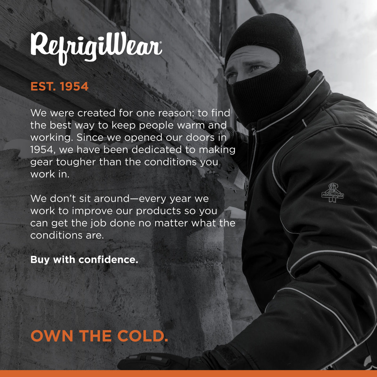 Open Hole Face Mask for Cold Weather Work - Silver Magic™ RefrigiWear