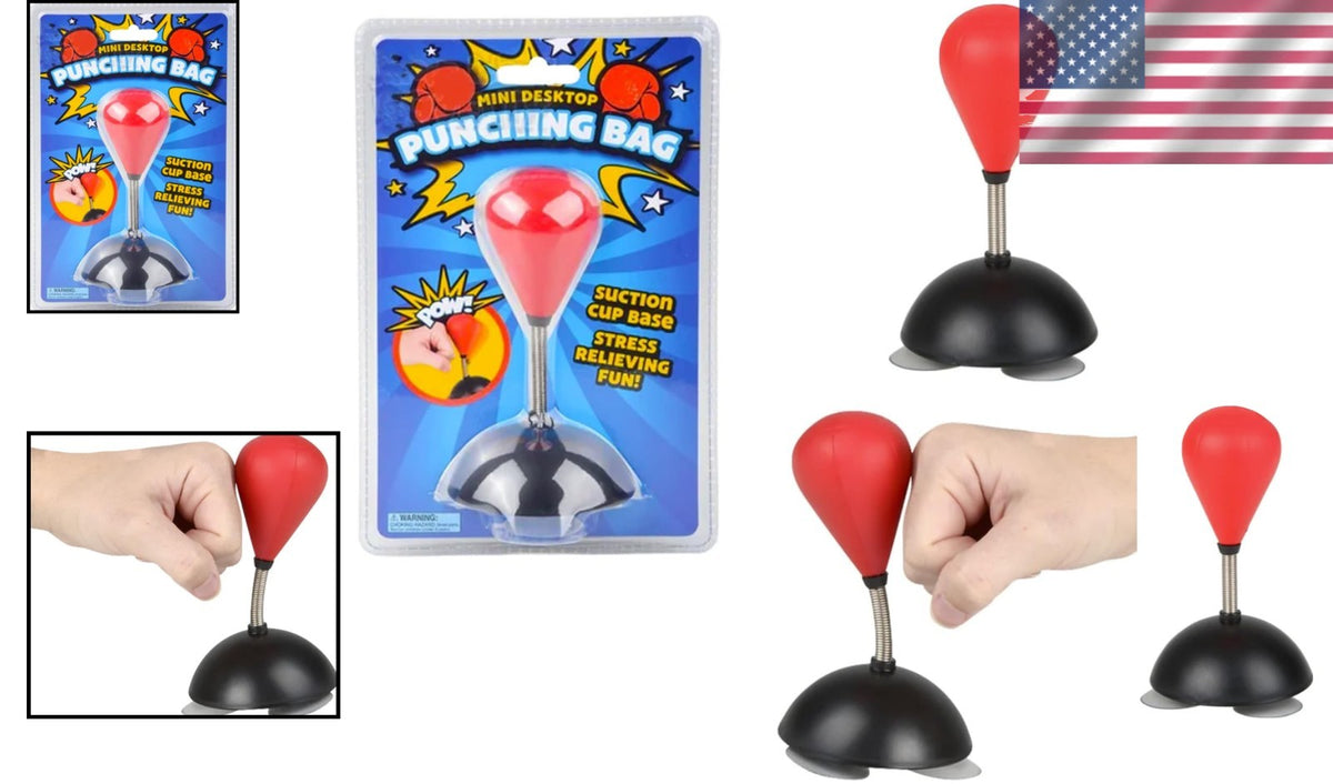 Desktop Punching Bag with Suction Base - Stress Relief & Party Toy