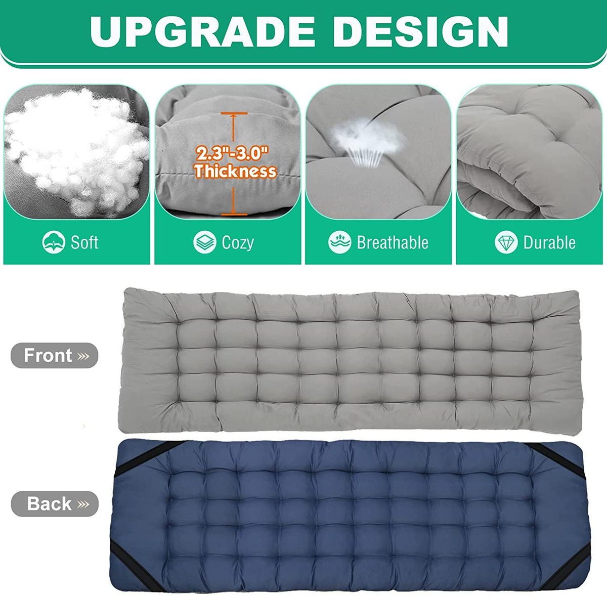 Heavy Duty Folding Camping Cot with Mattress for Adults and Kids