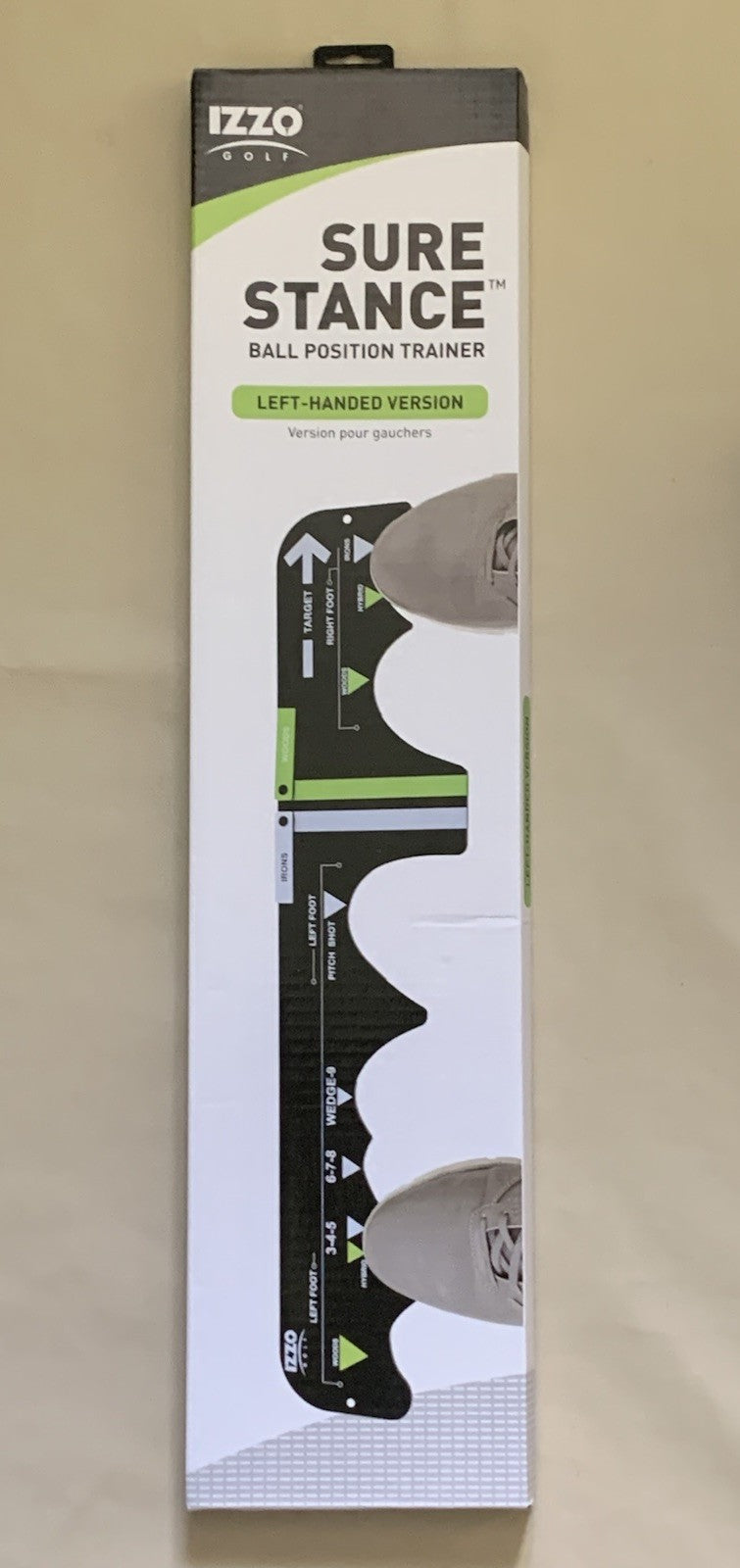 Golf Ball Position Trainer for Left Handed Golfers - Alignment & Swing Aid