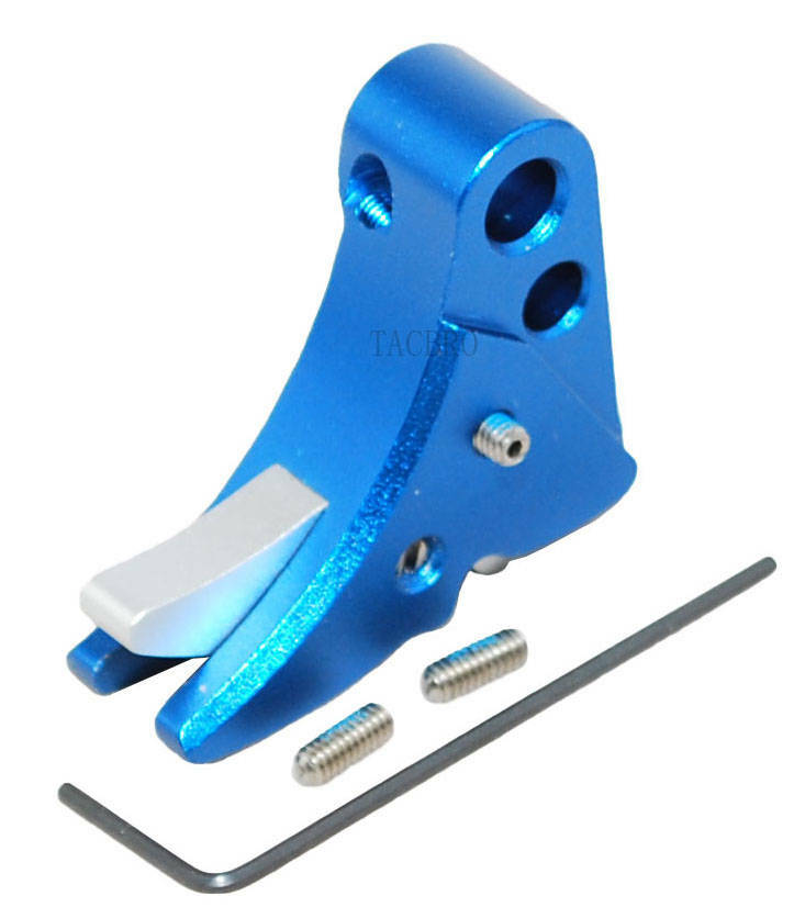Anodized Aluminum Trigger Shoe with Safety for Gen 1-3 - Multiple Colors