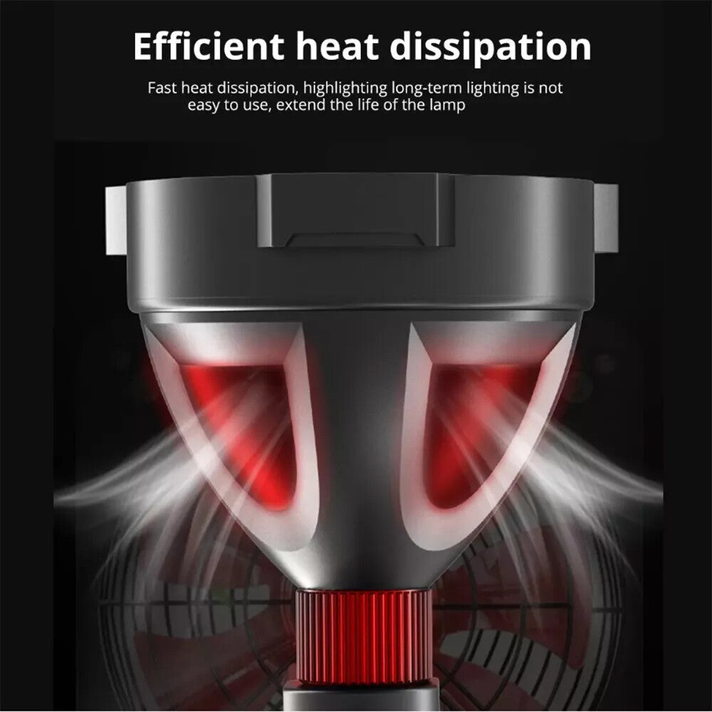 Rechargeable LED Searchlight Spotlight 1000000 Lumens Handheld Flashlight