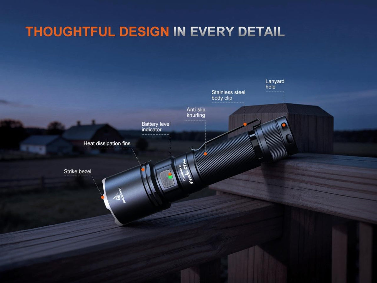 Rechargeable LED Flashlight 4600 Lumen Waterproof Duty Light with Magnetic Tail