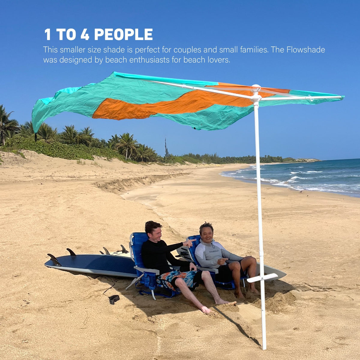 Beach Tent Canopy Shade - Easy Setup, Wind-Resistant, 1-4 People