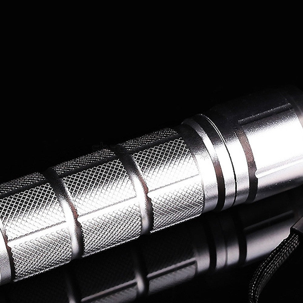 Adjustable Focus Blue Laser Pointer 450nm Handheld Flashlight - Visible Beam