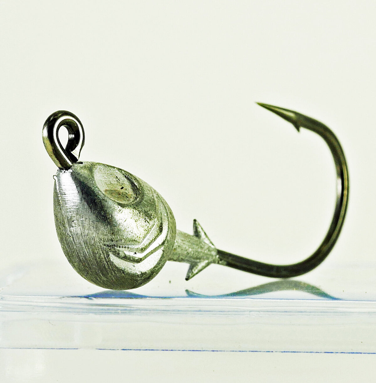 Fish Head Jighead 1/2 oz Mustad 4/0 Wide Gap Heavy Duty Hook - 5/10/25 Pack
