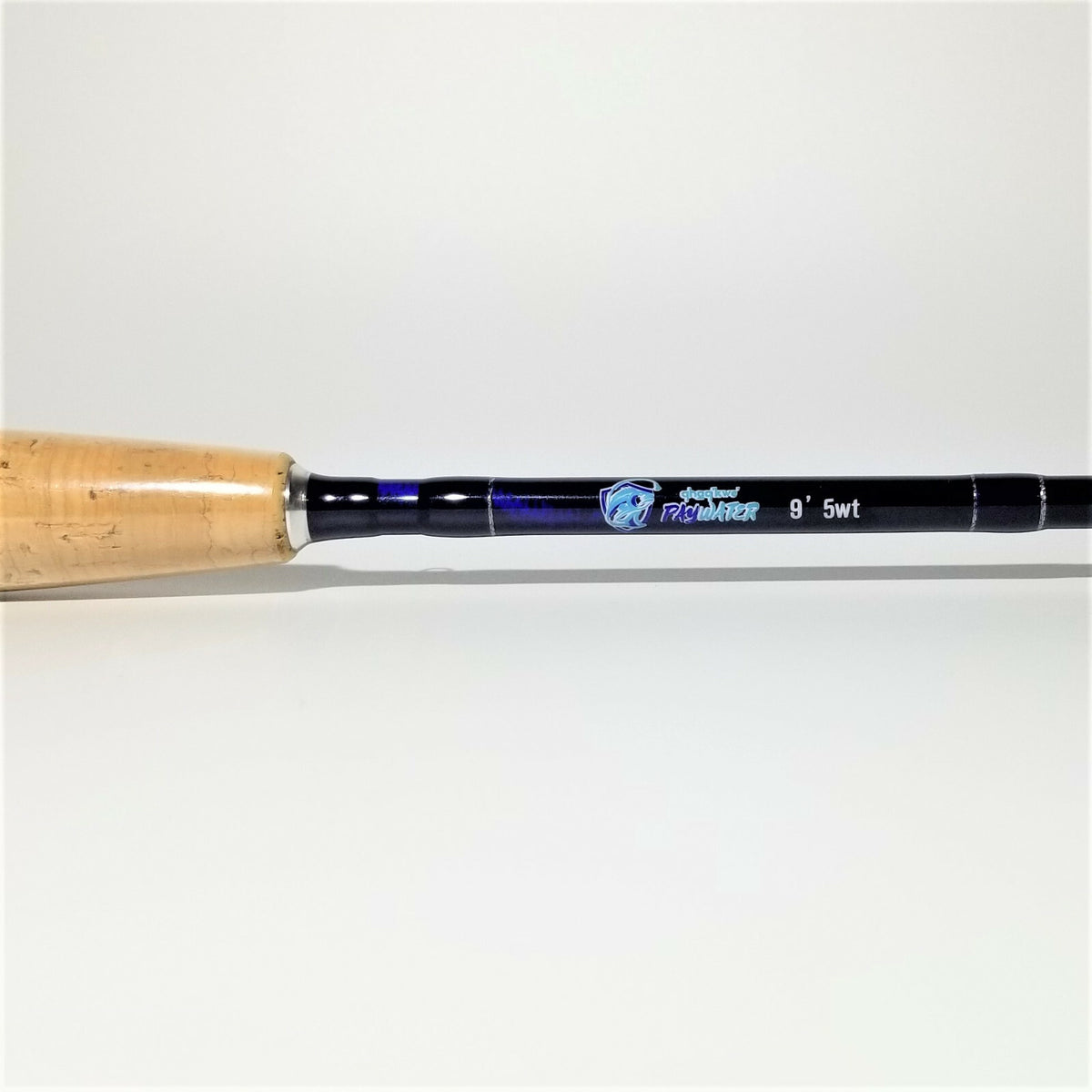 9ft Medium Action Fly Fishing Rod - 5wt IM6 Carbon, Snake Guides, 4-Piece with Case