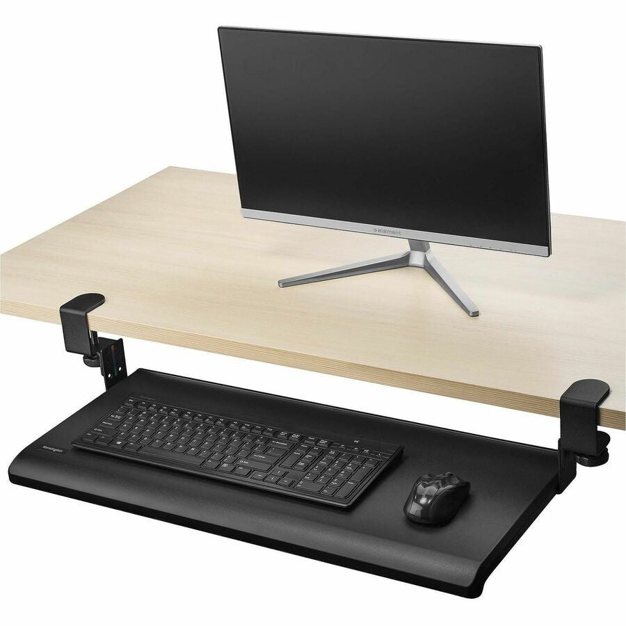 Clamp-On Keyboard Drawer for Desks - Black, SmartFit by Kensington (k55407ww)