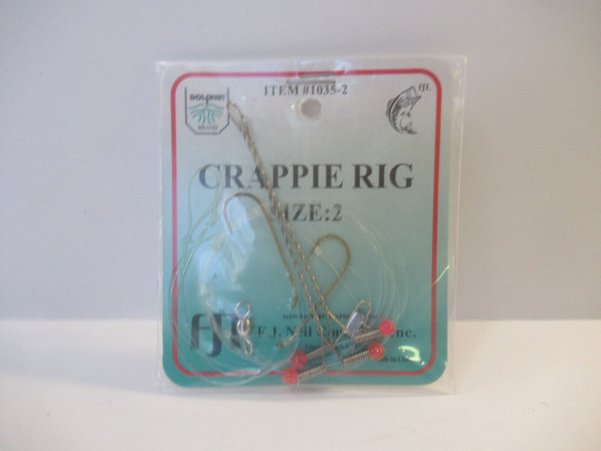 Crappie Panfish Fishing Rig Set - High Low Dropper Rigs for Freshwater Fish