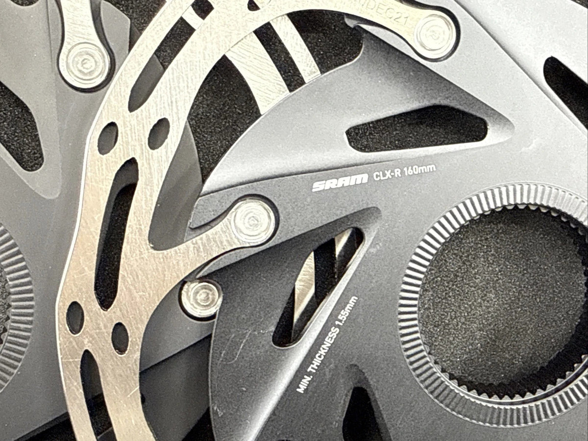 Pair of 160mm Bicycle Disc Brake Rotors - Center Lock Mount, High Performance