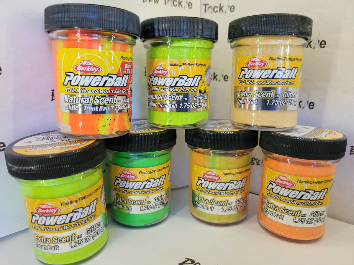 PowerBait Glitter Trout Bait Extra Scent 1.75 oz Multiple Colors