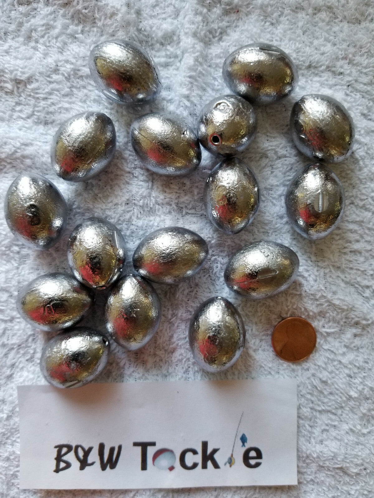 25 Pack Egg Sinkers Fishing Weights - 5 oz & 6 oz Slip Sinkers for Tackle