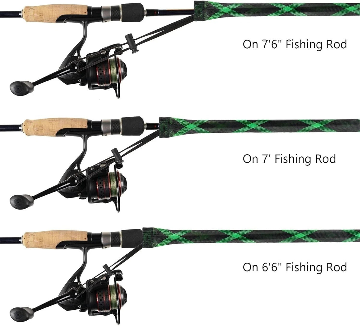 10PCS Fishing Rod Sleeve Covers - Water-Resistant, Protect & Organize Poles