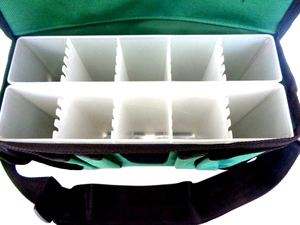 Large Surf Tackle Bag with 10 Tube Compartments - Waterproof Fishing Storage