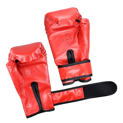 Kids Boxing Gloves for Kickboxing Muay Thai MMA - Red