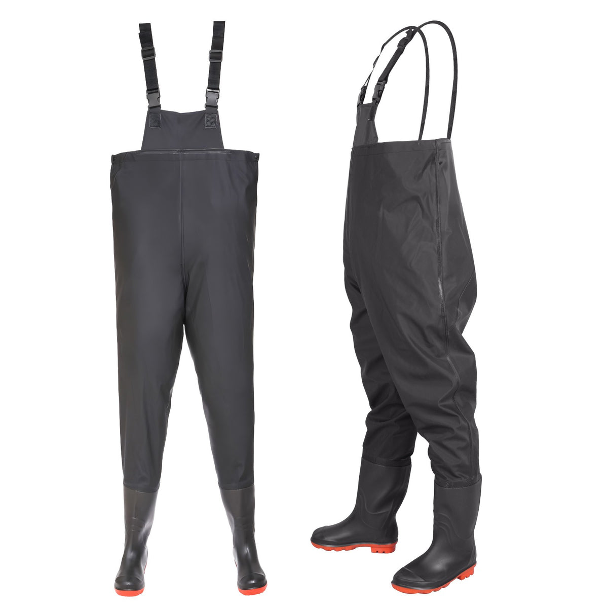 Waterproof Fishing Waders with Boots Men & Women 2-Ply Nylon PVC Chest Gear