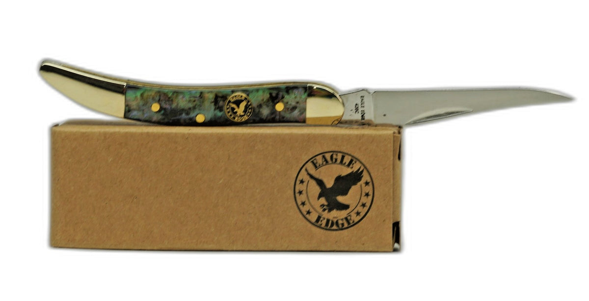 Traditional Pocket Knife with Single Blade - 3in Toothpick Style, Multiple Colors