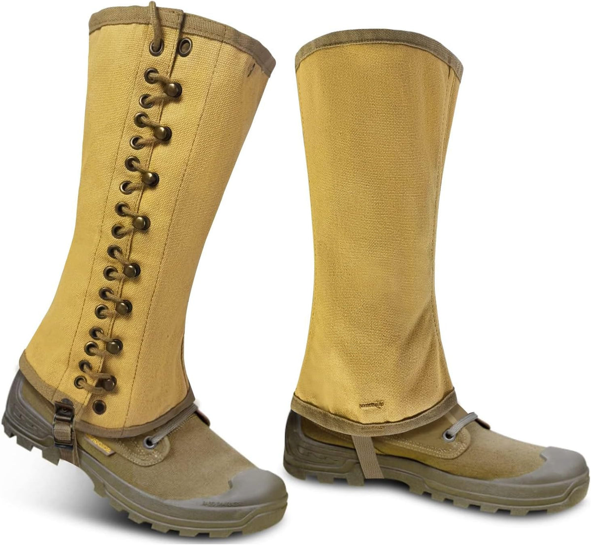 Vintage Canvas WWII Gaiters for Men - Reproduction Snake Leg Gaiters