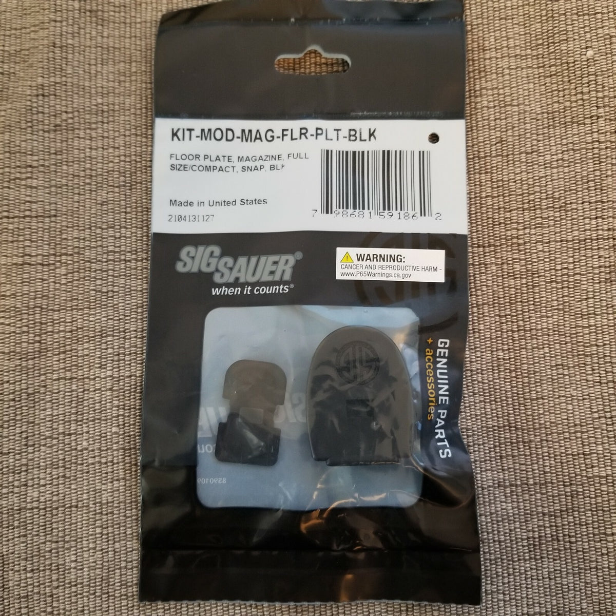SIG SAUER P320 Magazine Floor Plate Kit Black Replacement Base