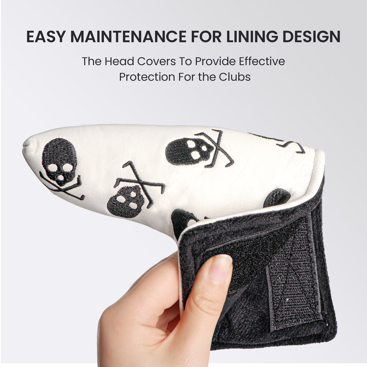Golf Putter Head Cover Blade Style Fits All Clubs - Multiple Variants