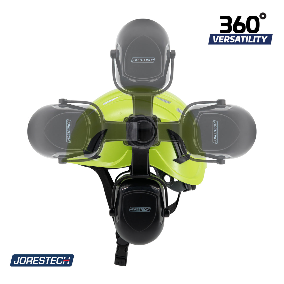 Hard Hat Mounted Ear Muffs with NRR 25 dB Hearing Protection Clip-On