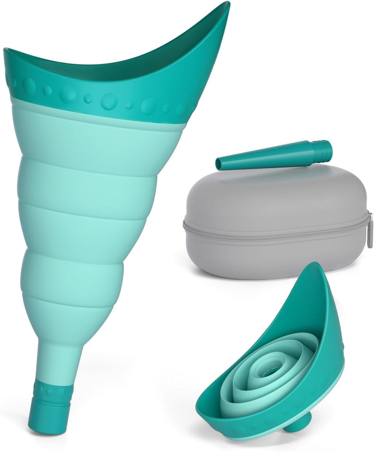 Portable Female Urinal Device with Foldable Embudo - Leakproof & Travel-Friendly