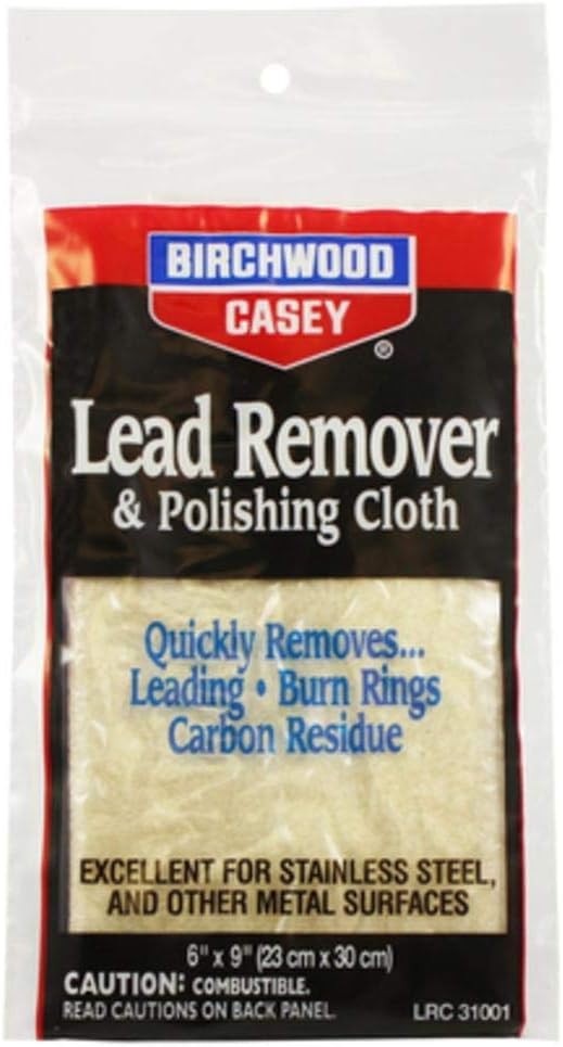 Lead Remover and Polishing Cloth for Guns and Metal Care 6x9 Inches