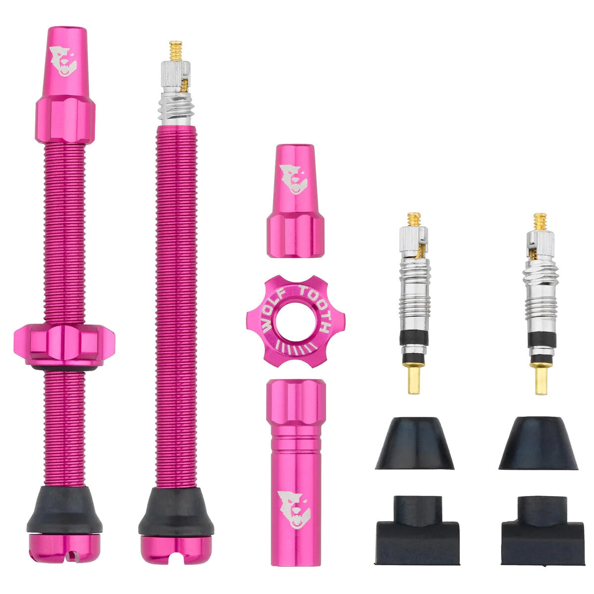Tubeless Valve Stem Kit for Bicycle - All Sizes & Colors