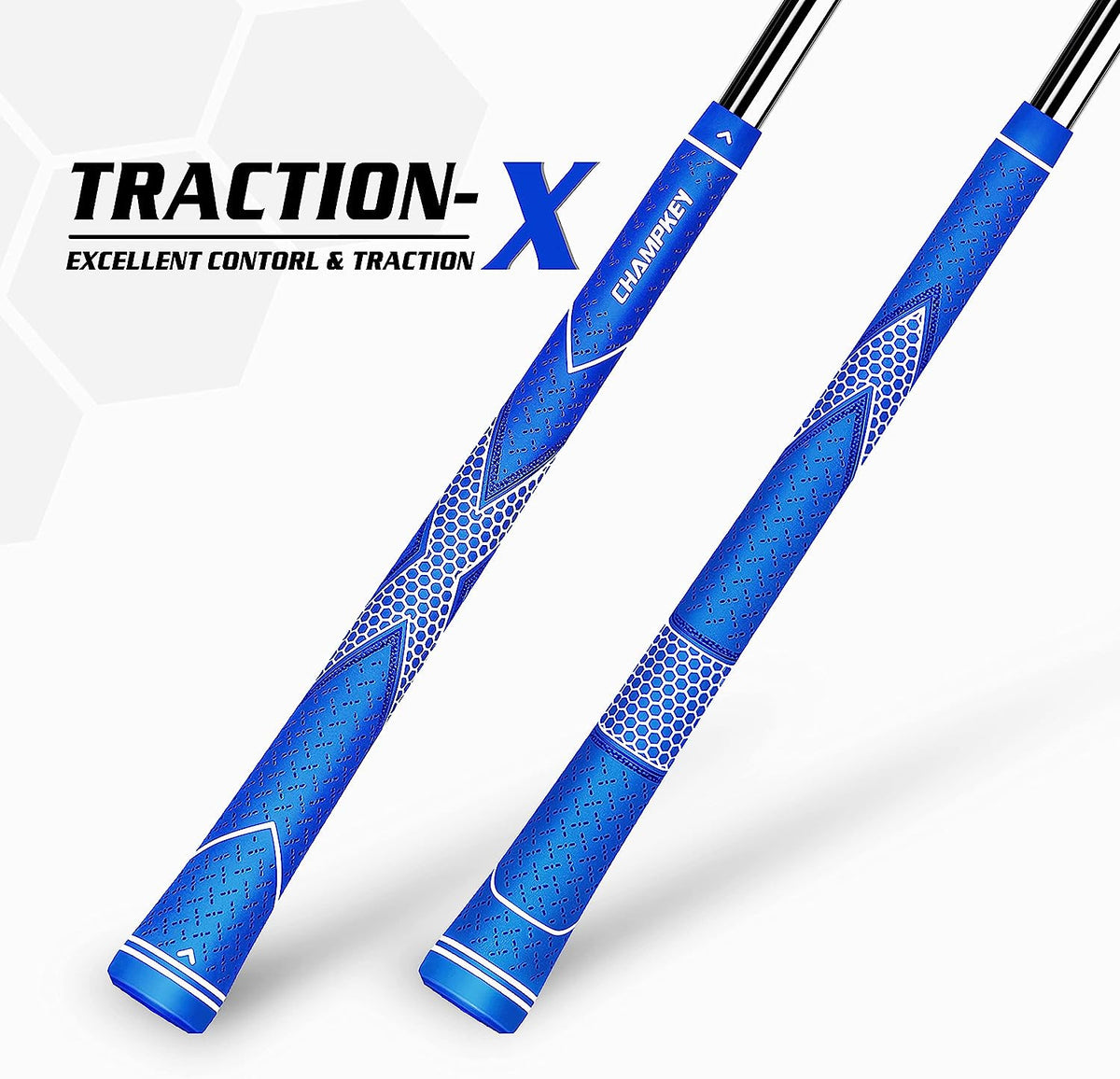 Golf Grip Set - High Traction Rubber Golf Club Grips with Tapes and Kits