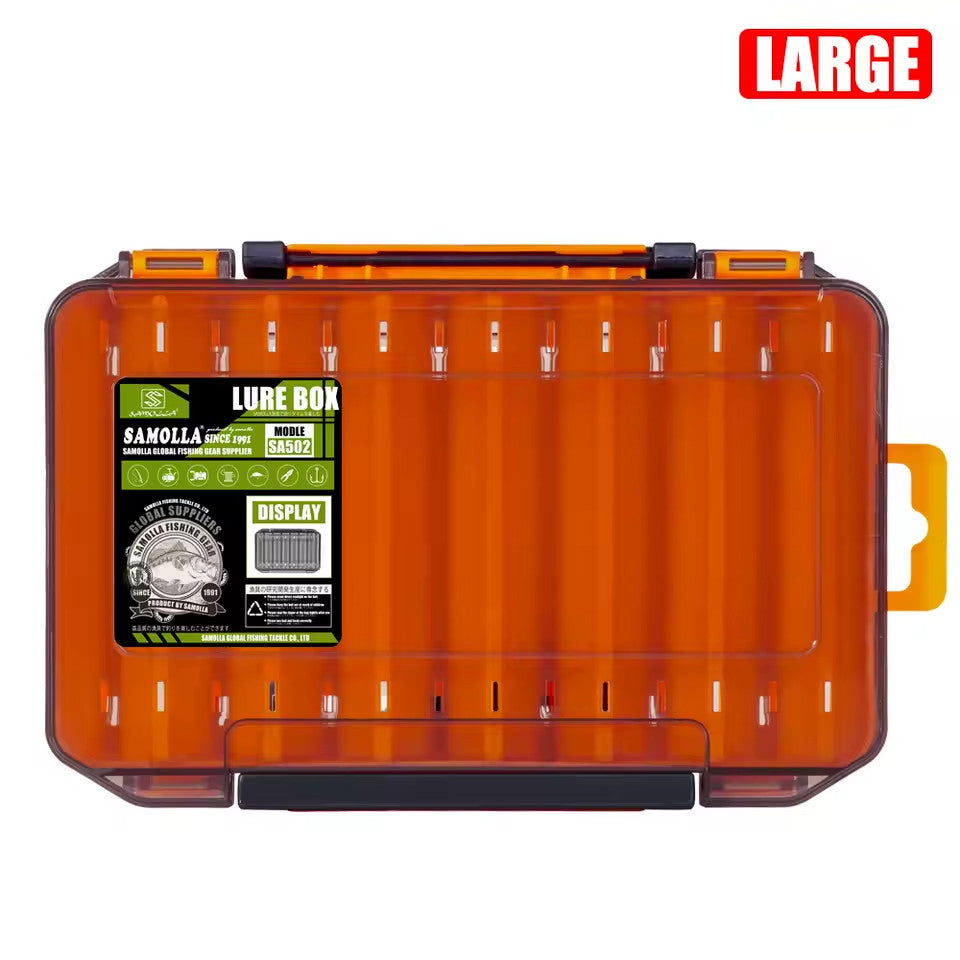 Double-Sided Fishing Tackle Box Organizer for Lures Hooks Baits