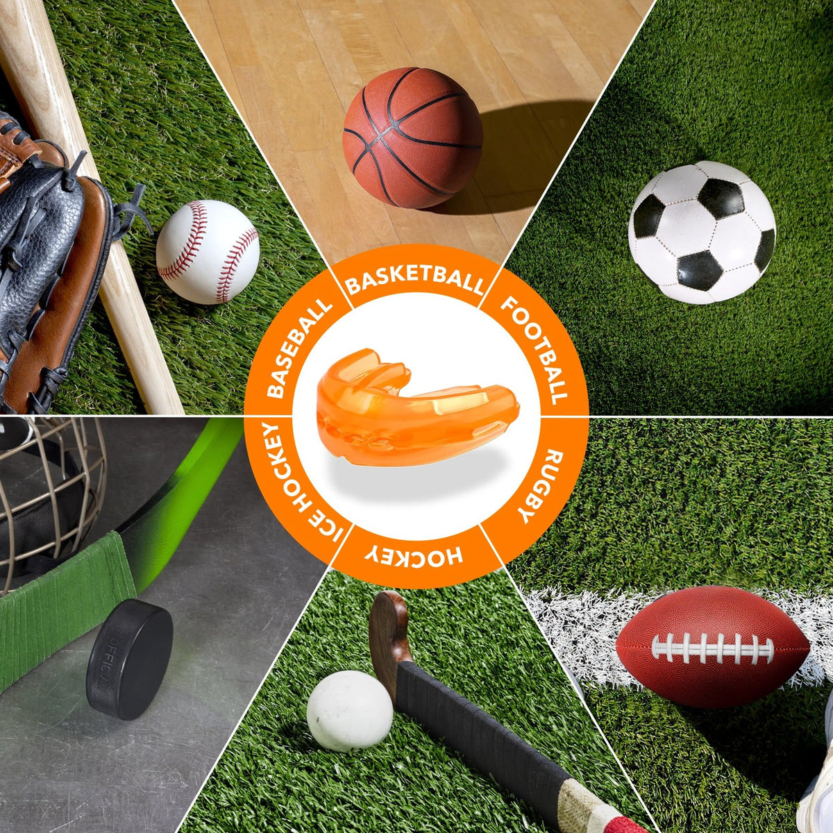 Sports Mouth Guard for Youth and Adults - Shock Absorption & Safe Material